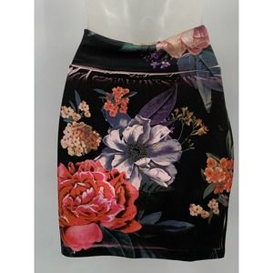 SANS SOUCI Mini Skirt Medium Floral Print Stretchy